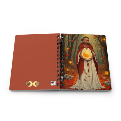 Autumn Oracle Spiral Bound Journal 5x7, Perfect for Fall, Writing, Sketching, Reflection, Gift for Creatives