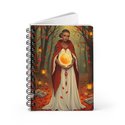 Autumn Oracle Spiral Bound Journal 5x7, Perfect for Fall, Writing, Sketching, Reflection, Gift for Creatives