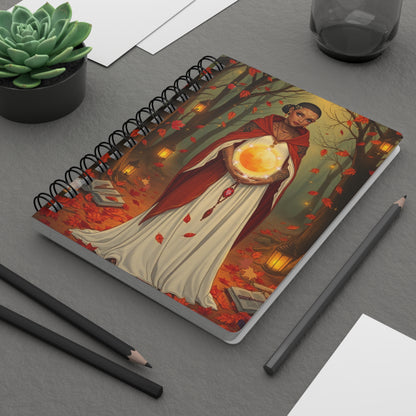 Autumn Oracle Spiral Bound Journal 5x7, Perfect for Fall, Writing, Sketching, Reflection, Gift for Creatives