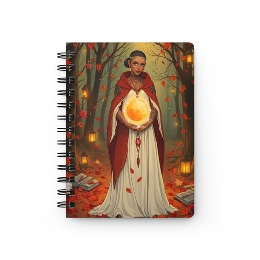 Autumn Oracle Spiral Bound Journal 5x7, Perfect for Fall, Writing, Sketching, Reflection, Gift for Creatives